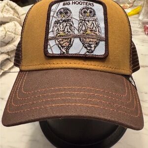 Goorin Bros Brown and Tan Owl Cap